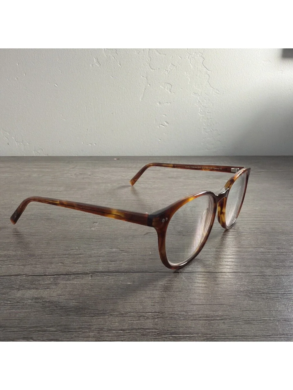 Warby Parker Eyeglasses Carlton W 297 Maple Tortoise Rounded Frame 52[]18 145